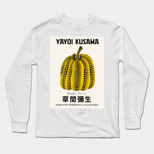 Yayoi Kusama Pumpkin Exhibition Poster Long Sleeve T-Shirt